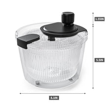 Load image into Gallery viewer, Salad Spinner Lettuce Spinner, Wash, Spin &amp; Dry Salad Greens, Vegetable Washer Salad Dryer With Rotary Handle for Fruits &amp; Vegetables, High Efficiency Vegetable Spinner Kitchen Gadget 3Qt White
