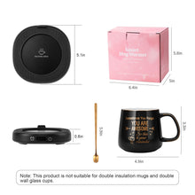 Load image into Gallery viewer, Coffee Mug Warmer &amp; You are Awesome Mug Set, Electric Cup Warmer for Desk Office Home, Beverage Warmer with 3 Temperature Setting, 8-Hours Auto Shut Off, Best Birthday Present Ideas for Women