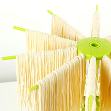 Load image into Gallery viewer, Collapsible Pasta Drying Rack - Spaghetti Noodle Drying Rack with 10 Bar Handles White
