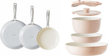 Load image into Gallery viewer, Redchef Ceramic Pots and Pans Set Non Stick, Nonstick Kitchen Cookware Sets, Non Toxic Pots and Pans Set Non Stick, PFAS PFOA &amp; PTFE Free, Nonstick Frying Pans Set, Ceramic Pan Skillet, RV Cookware