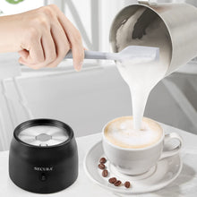 Load image into Gallery viewer, Secura Detachable Milk Frother, 17oz Electric Milk Steamer Stainless Steel, Automatic Hot/Cold Foam and Hot Chocolate Maker with Dishwasher Safe, 120V