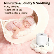 Load image into Gallery viewer, Sound Machine Mini White Noise Machine with 30 Soothing Sounds 4 Timers Memory Function for Newborn Baby Kids Adults Portable Rechargeable Sleep Brown Noise Machine for Travel Camping Home Office