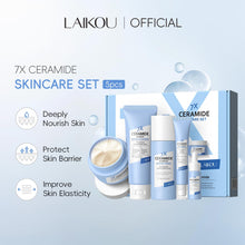 Load image into Gallery viewer, Skin Care Set, Skin Care Routine Kit for Women, Skincare Gift Set, Travel Size Toiletries with 7X CERAMIDE Cleanser, Toner, Serum, Eye Cream, Face Cream Mother&#39;s Day Christmas Birthday Daughter