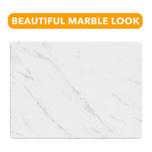 Load image into Gallery viewer, SpaceAid Bamboo Rack Dish Pad, Instant Dry Diatomaceous Earth Mat for Kitchen Counter, Stone Dish Fast Drying Mat Board (15.8 x 11.8 inch, White Marble)