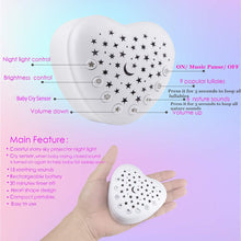 Load image into Gallery viewer, BEREST A13 White Noise Machine &amp; Baby Sleep Soother with 15 Soothing Sounds &amp; Projector Night Light Music Box, Cry Sensor, Rechargeable, Portable for Newborns, Toddlers, Attaches to Crib