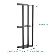Load image into Gallery viewer, Towel Racks for Bathroom, Towel Storage Wall Mounted, Rolled or Folded Towel Holder with 3 Bars, Sturdy and Large Capacity, Matte Black, Suitable for Bathe Towels and Hand Towels (matt black)