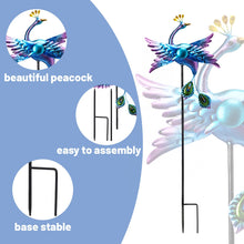 Load image into Gallery viewer, WONDER GARDEN Wind Spinners Outdoor - 2 Pack Small Metal Flamingo Wind Spinner Windmill, Wind Sculpture for Yard Patio Lawn Decor
