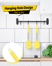 Load image into Gallery viewer, Pack of 2 Silicone Solid Turner, Non Stick Slotted Kitchen Spatulas, High Heat Resistant BPA Free Cooking Utensils, Ideal Cookware for Fish, Eggs, Pancakes(Black)