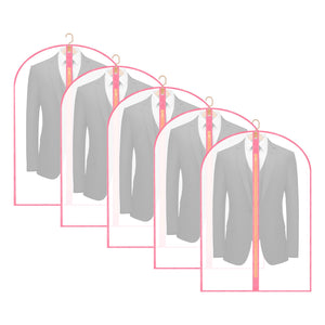 Garment Bags Cover for Hanging Clothes Gowns, 23.6’’×39.1’’,5 Pack Black