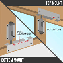 Load image into Gallery viewer, HauSun Patio Sliding Door Security Foot Lock Kick Lock, Fits on Top Rail-Childproof patio Door guardian-or Bottom Rail-Foot Operated-Keep Your Family Safe and Secure(1 Pack,White)