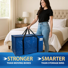 Load image into Gallery viewer, ClearSpace Extra Heavy Duty Moving Bags with Zipper, 6 Pack – Extra Large Storage Bags for Clothes, Moving Boxes or Packing for Organization - Clothing Storage with Carrying Handles