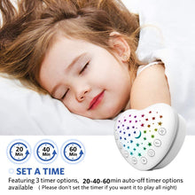 Load image into Gallery viewer, BEREST A13 White Noise Machine &amp; Baby Sleep Soother with 15 Soothing Sounds &amp; Projector Night Light Music Box, Cry Sensor, Rechargeable, Portable for Newborns, Toddlers, Attaches to Crib