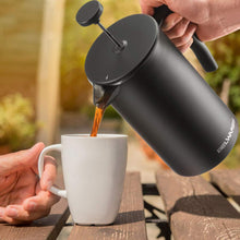 Load image into Gallery viewer, Belwares French Press Coffee Maker 50 OZ - Large Insulated Stainless Steel 304 Coffee Press with Double Wall &amp; 4-Level Filtration System (Black - 1.5L)