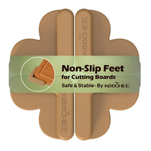 Load image into Gallery viewer, Silicone Non-Slip Feet for Cutting board, Preventing Cutting Injuries in the Kitchen Chopping Boards Feet for Kitchen Safe, Warm Gifts for Kitchen &amp; Home Protector (Brown)