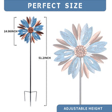 Load image into Gallery viewer, WONDER GARDEN Wind Spinners Outdoor - 2 Pack Small Metal Hummingbird Green Wind Spinner Windmill, Wind Sculpture for Yard Patio Lawn Decor