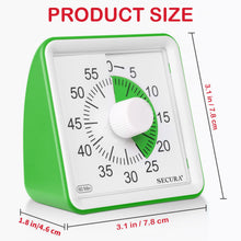 Load image into Gallery viewer, Secura 60-Minute Visual Timer, Classroom Timer, Countdown Timer for Kids and Adults, Time Management Tool for Teaching (Blue &amp; Blue)
