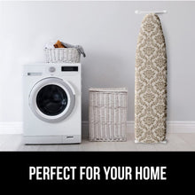 Load image into Gallery viewer, Ironing Board Cover and Pad, Silicone Coating, Thick Scorch Resistant Padding, Heavy Duty Iron Covers Standard Boards, Hook and Loop Fastener Strap, Silver, 15x54
