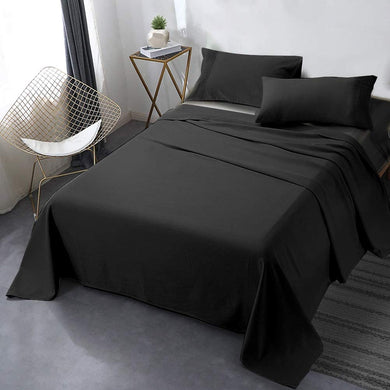 Secura Queen Bed Sheet Set, 4pcs Bedding Sheets & Pillowcases, Soft Microfiber 1800 Thread Count 16