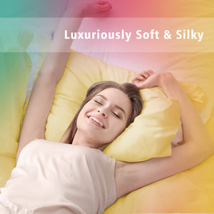 Secura Queen Bed Sheet Set, 4pcs Bedding Sheets & Pillowcases, Soft Microfiber 1800 Thread Count 16" Deep Pocket Luxury Bed Sheets - Hypoallergenic, Wrinkle & Fade Resistant (Black)