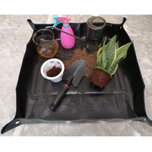 Load image into Gallery viewer, Foldable Plant Repotting Mat - Waterproof Indoor/Outdoor Gardening Mat - 26.8&quot; x 26.8&quot; (Green)