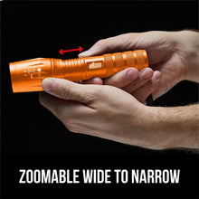 Load image into Gallery viewer, Powerful LED Tactical Flashlight, 750 FT High Lumens 5 Adjustable Modes, Water Resistant, Ultra Bright Zoom Flashlights, Small Mini Flash Light, Camping, Night Dog Walking, Turquoise
