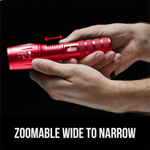 Powerful LED Tactical Flashlight, 750 FT High Lumens 5 Adjustable Modes, Water Resistant, Ultra Bright Zoom Flashlights, Small Mini Flash Light, Camping, Night Dog Walking, Turquoise