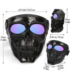 Outamateur Skull Goggle Mask Riding Mask Safety Road Riding UV Motorbike Glasses