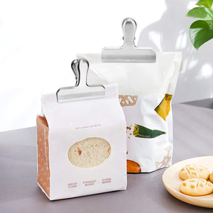 Pack of 8 Bag Clips, Stainless Steel and Heavy Duty Metal Bag Clip,Tightly Seals Chip, Coffee, Bread or Cereal Bags to Keep Food Fresh, for Home, Kitchen, Office, Pantry, Camping (Rainbow)