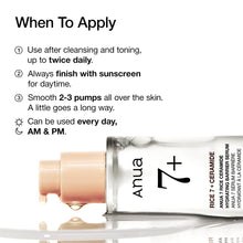 Load image into Gallery viewer, ANUA RICE CERAMIDE 7 HYDRATING BARRIER SERUM, Brightening, Hydrating Serum for Face, Rice, Hyaluronic Acid, Niacinamide, Fragrance-free, Non comodogenic, Glass Skin, Korean Skin Care, 50ml/1.69fl.oz.