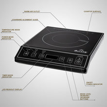 Load image into Gallery viewer, Duxtop 1800W Portable Induction Cooktop Countertop Burner, Black 9100MC/BT-M20B