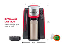 Load image into Gallery viewer, Mixpresso Single Serve Coffee Brewer K-Cup Pods Compatible &amp; Ground Coffee, 30 oz Compact Coffee Maker Single Serve With 5 Brew Sizes Up To 14 Oz, Fits Travel Mug, Adjustable Drip Tray, Black