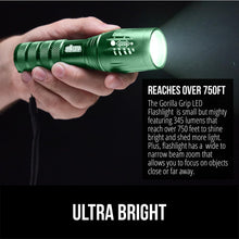 Load image into Gallery viewer, Powerful LED Tactical Flashlight, 750 FT High Lumens 5 Adjustable Modes, Water Resistant, Ultra Bright Zoom Flashlights, Small Mini Flash Light, Camping, Night Dog Walking, Turquoise