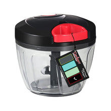 Load image into Gallery viewer, Manual Food Chopper Vegetable Cutter, Hand String Vegetable Chopper Onions Cutter for Vegetable Fruits Nuts BPA Free Food Safe Material, 550ml Gray