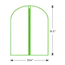 Load image into Gallery viewer, Garment Bags Cover for Hanging Clothes Gowns, 23.6’’×39.1’’,5 Pack Black