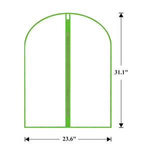 Garment Bags Cover for Hanging Clothes Gowns, 23.6’’×39.1’’,5 Pack Black