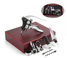 Load image into Gallery viewer, Wine Opener,Wine Bottle Opener, Wine Accessories Areator Wine Opener Kit, Red wine Corkscrew Set with Wood Case,Wine Gift with Luxury Packaging