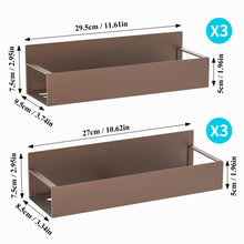 Load image into Gallery viewer, Metal 4 Pack Magnetic Spice Storage Rack Organizer for Refrigerator and Oven, Black Fridge Organizers and Storage
