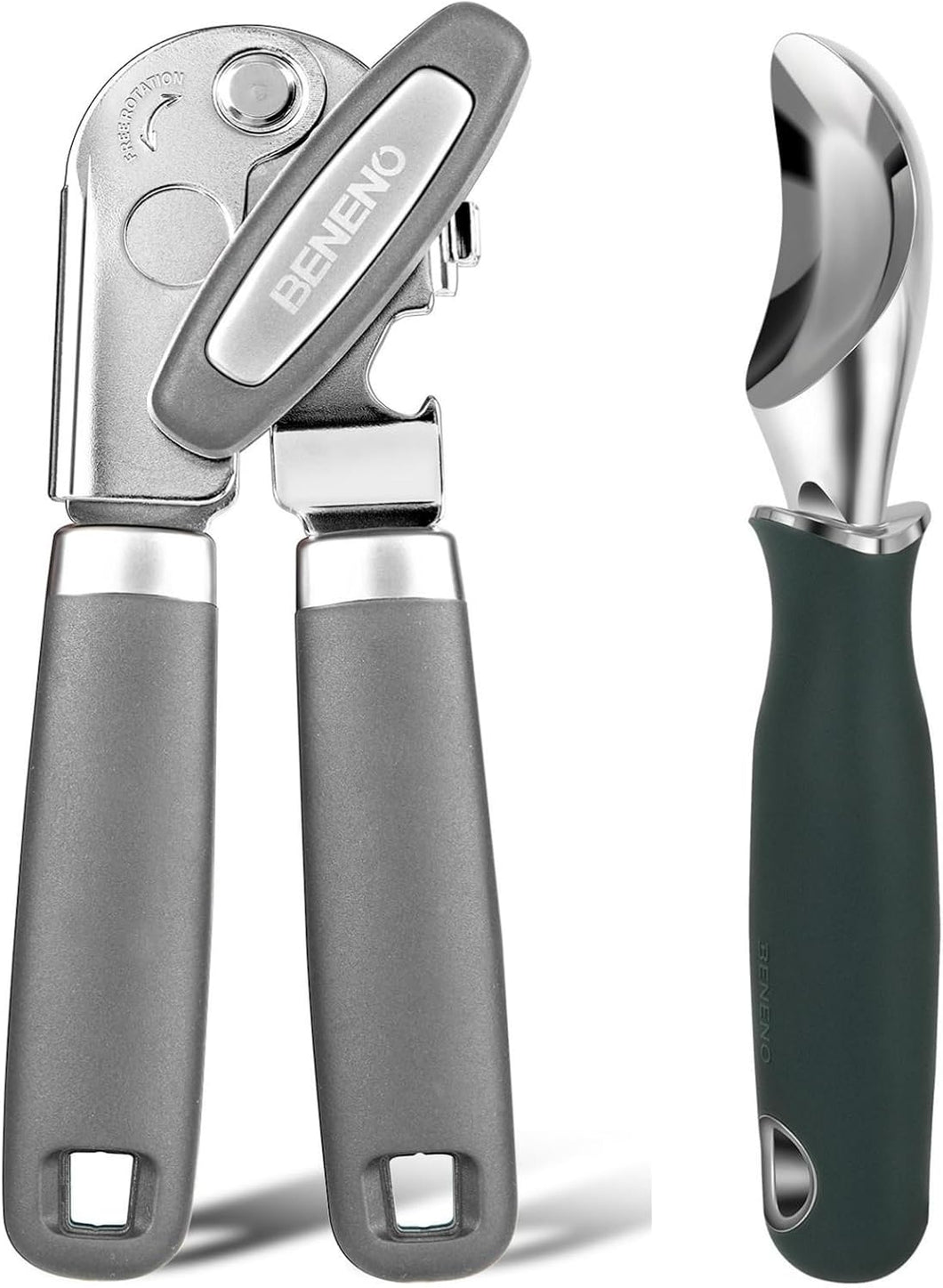 Beneno Can Opener with Ice Cream Scoop Bundle