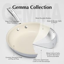 Load image into Gallery viewer, Redchef Ceramic Pots and Pans Set Non Stick, Nonstick Kitchen Cookware Sets, Non Toxic Pots and Pans Set Non Stick, PFAS PFOA &amp; PTFE Free, Nonstick Frying Pans Set, Ceramic Pan Skillet, RV Cookware