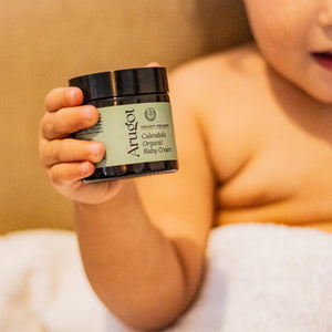 Organic Natural Calendula Baby Skin Care Nourishing Body Cream - Daily Moisturizer Sooth and Soften Skin - Baby Rich Moisturizer with Calendula