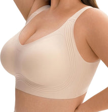 Load image into Gallery viewer, Wireless Jelly Bras for Women Push Up Seamless Breathable Full Coverage No Underwire Plus Size Older T-Shirt Bralette