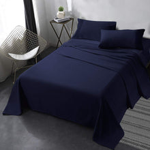 Load image into Gallery viewer, Secura Queen Bed Sheet Set, 4pcs Bedding Sheets &amp; Pillowcases, Soft Microfiber 1800 Thread Count 16&quot; Deep Pocket Luxury Bed Sheets - Hypoallergenic, Wrinkle &amp; Fade Resistant (Black)