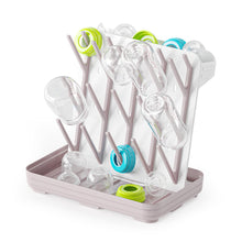 Load image into Gallery viewer, SpaceAid Baby Bottle Drying Rack with 20 Hooks, Space Saving Kitchen Bottles Rack Dryer, Vertical Baby Bottle Holder Organizer for Countertop Storage Accessories (White and Gray)