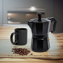 Load image into Gallery viewer, Mixpresso 3 Cup Moka Pot Coffee Maker for Gas, Electric Stove Top, Classic Italian Espresso Maker, Stovetop for Camping, Makes 5 Oz Cuban Coffee
