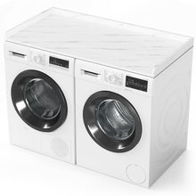 Load image into Gallery viewer, SpaceAid Washer Dryer Countertop, Laundry Wood Shelf Topper with Edge, 54&quot; Width x 27.5&quot; Depth Cover Guard Organizer for Washer and Dryer Laundry Hamper Counter Storage Organization (Black)