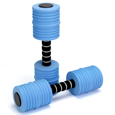 Aquatic Exercise Dumbbells, Water Weights for Pool Exercise, 2PACK EVA Foam Water Dumbbells for Youth Women Water Workouts, Swimming Training