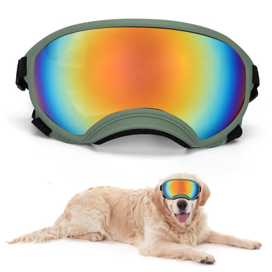 Large Dog Sunglasses Dog Goggles Pet Glasses Pet Eyewear with Adjustable Strap,Glasses for Medium Large Dog Swimming Skating Glasses UV Proof Windproof Dustproof
