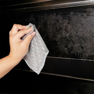 Multipurpose Wire Dishwashing Rags, 2024 New Scrubbing Wire Dishwashing Rags Non-Scratch Wire Dishcloth, Premium Metal Wire Dishwashing Cloth Scrubs Cleans for Dishes, Sinks (5 Pcs)