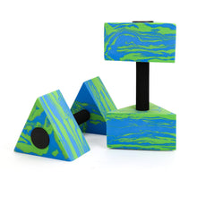 Load image into Gallery viewer, Triangular Aquatic Exercise Dumbbells, 2PCS Water Dumbbells, EVA Foam Water Weights, Water Fitness Exercises Equipment for Youth, Women, Adults