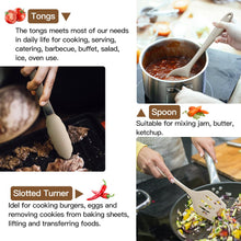 Load image into Gallery viewer, Kitchen Utensil Set - 11 Cooking Utensils - Colorful Silicone Kitchen Utensils - Nonstick Cookware with Spatula Set - Colored Best Kitchen Tools Kitchen Gadgets (Khaki)